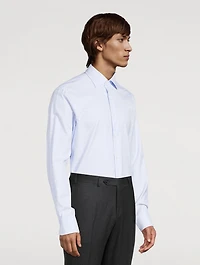 Cotton Dress Shirt Check Print