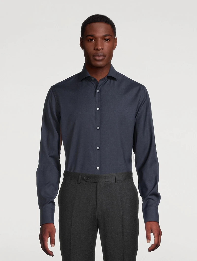 Wool Long-Sleeve Shirt