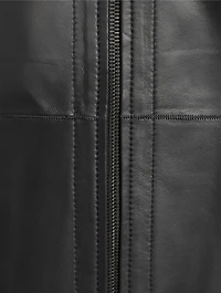 Leather Shirt Jacket