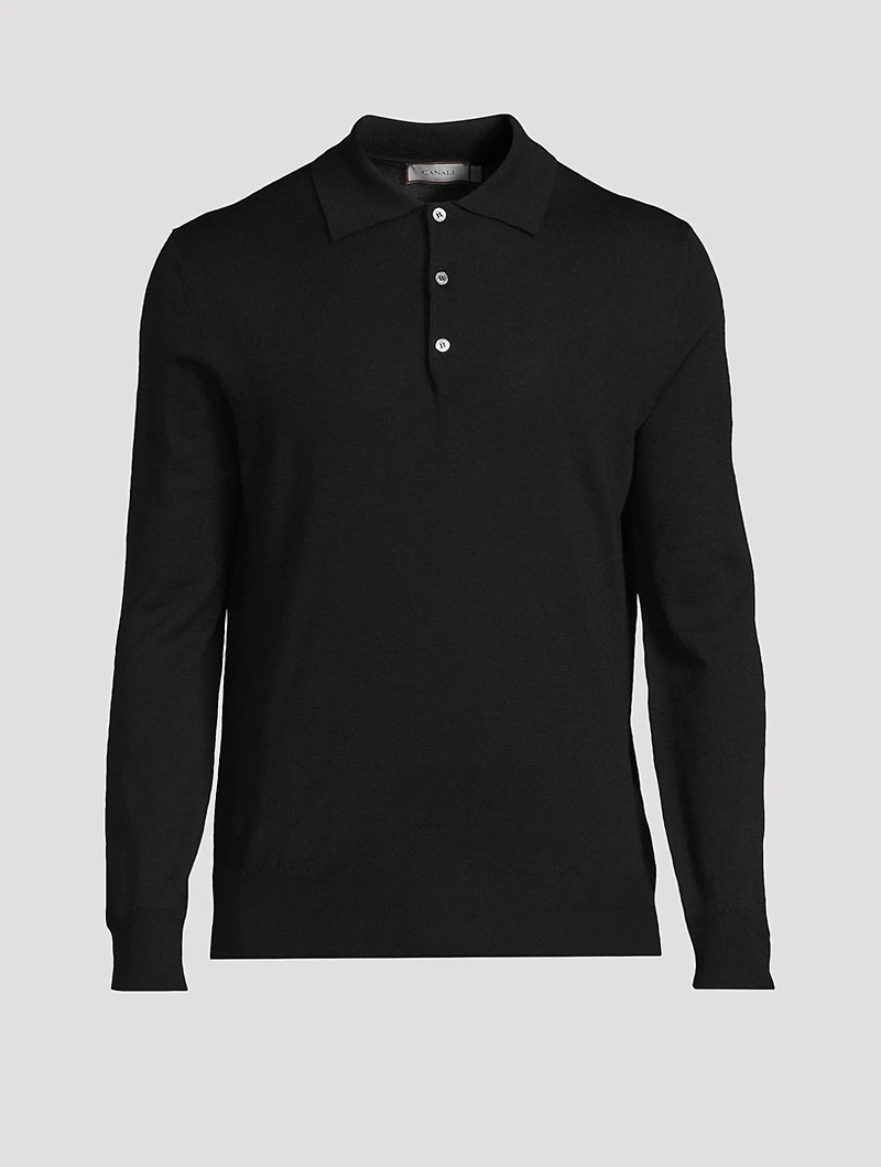 Wool Polo Sweater