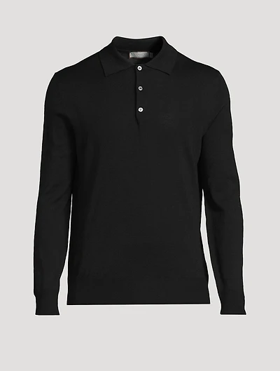 Wool Polo Sweater