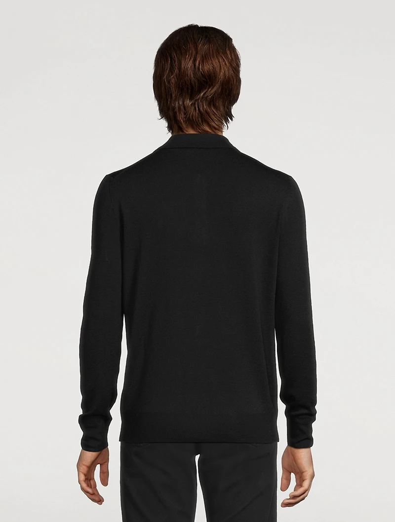 Wool Polo Sweater
