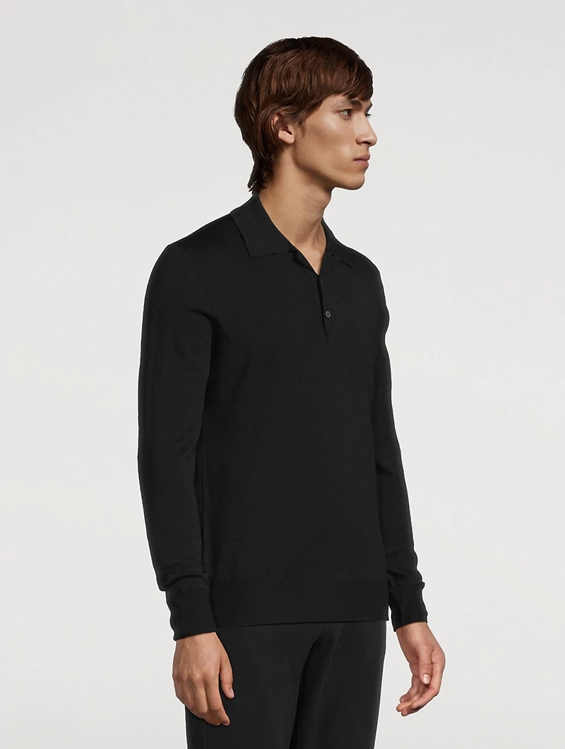 Wool Polo Sweater