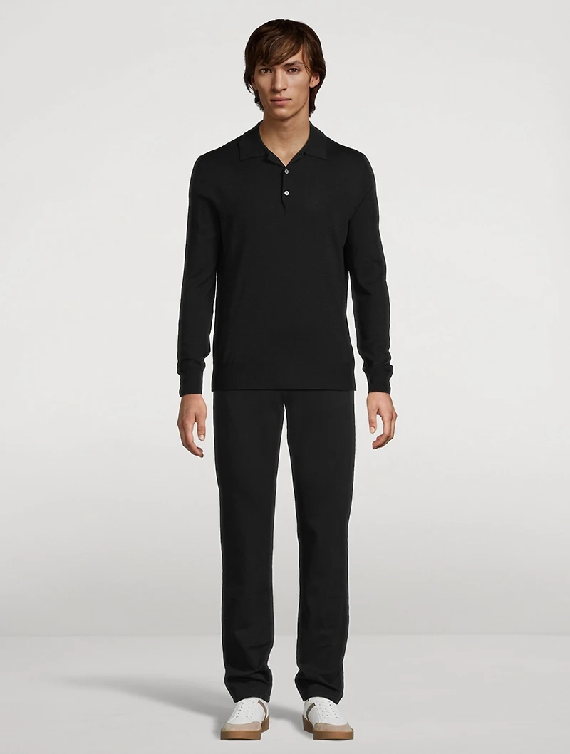 Wool Polo Sweater