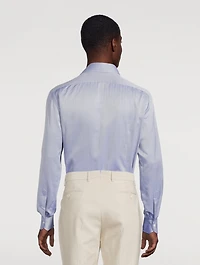 Cotton Herringbone Sport Shirt