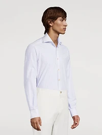 Cotton Sport Shirt Striped Print