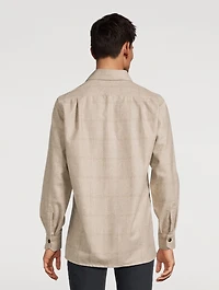 Wool Overshirt Check Print