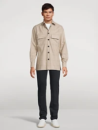 Wool Overshirt Check Print
