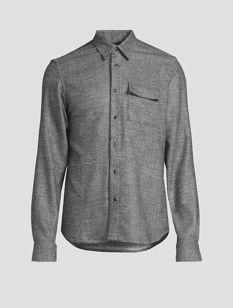 Wool And Silk Overshirt