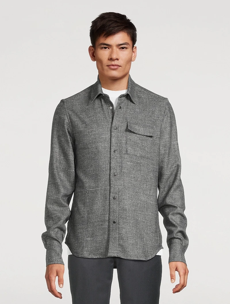 Wool And Silk Overshirt