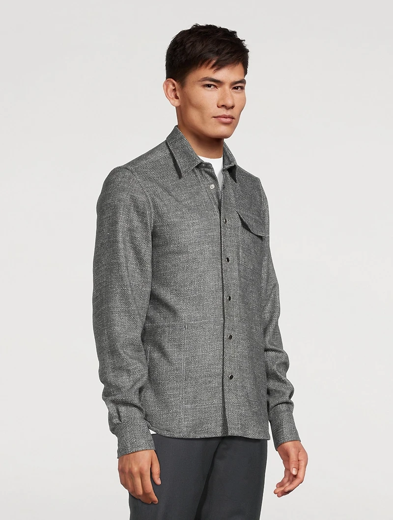 Wool And Silk Overshirt