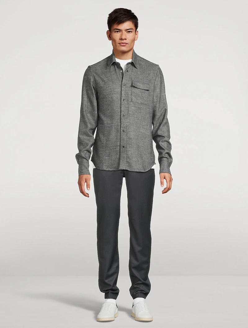 Wool And Silk Overshirt