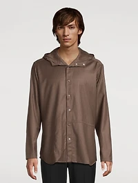 Wool And Cashmere Hooded Overshirt