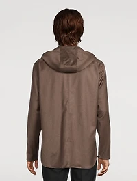 Wool And Cashmere Hooded Overshirt