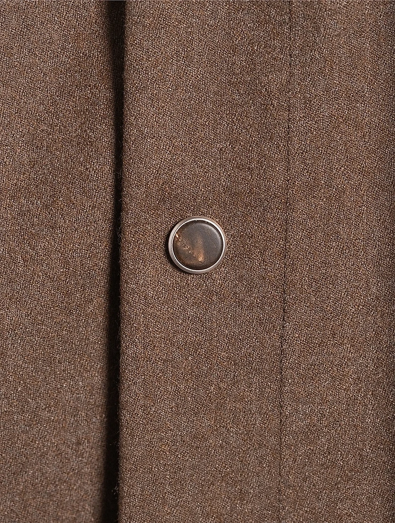 Wool And Cashmere Hooded Overshirt
