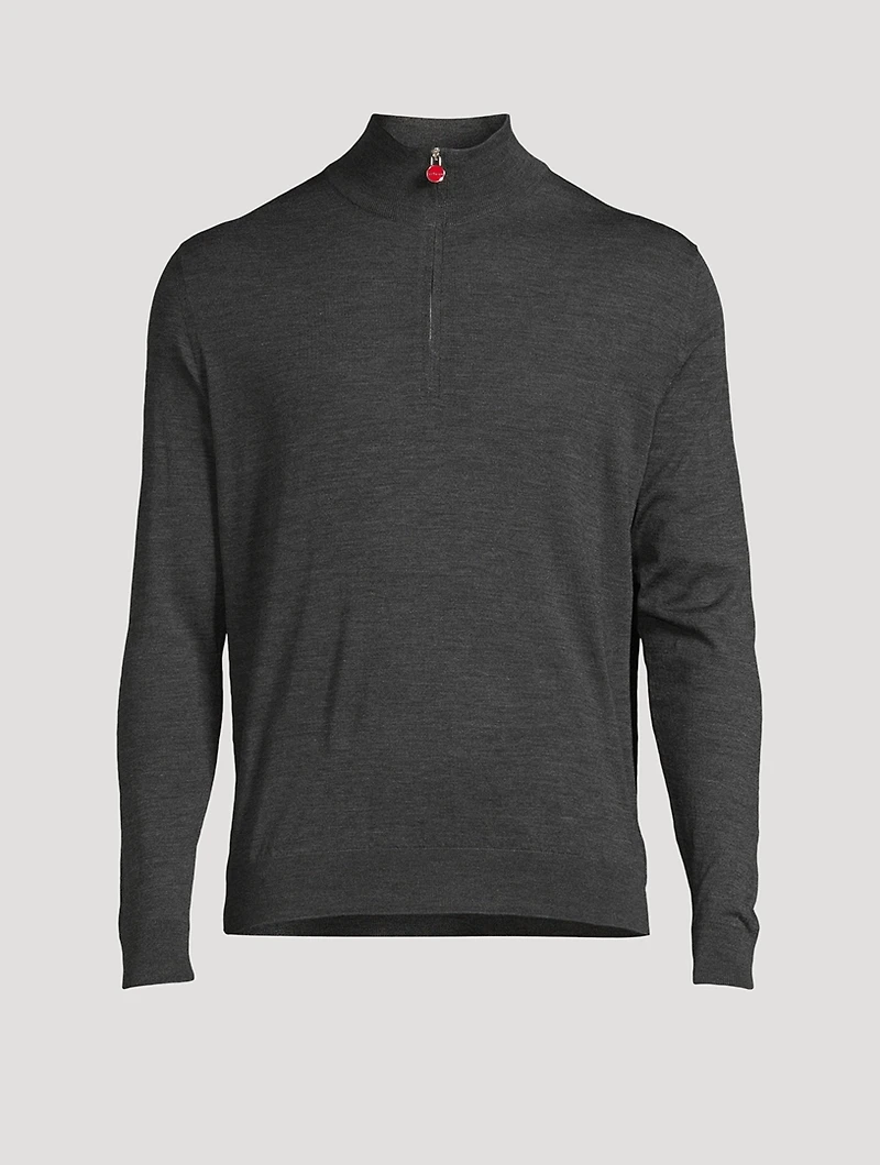 Wool Quarter-Zip Pullover
