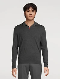 Wool Quarter-Zip Pullover