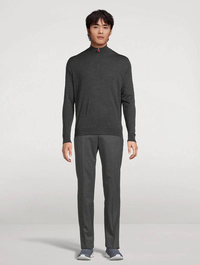 Wool Quarter-Zip Pullover
