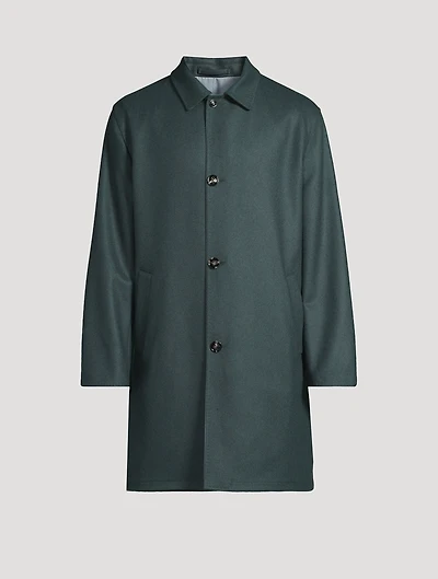 Cashmere And Wool Reversible Coat