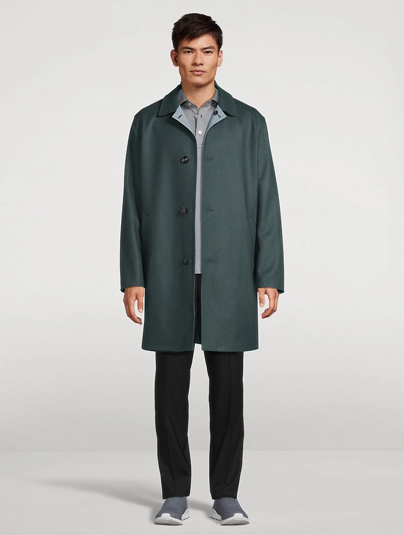 Cashmere And Wool Reversible Coat