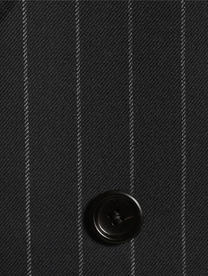 Double-Breasted Suit Stripe Print