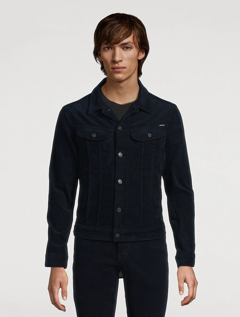 12 Waves Cord Icon Denim Jacket