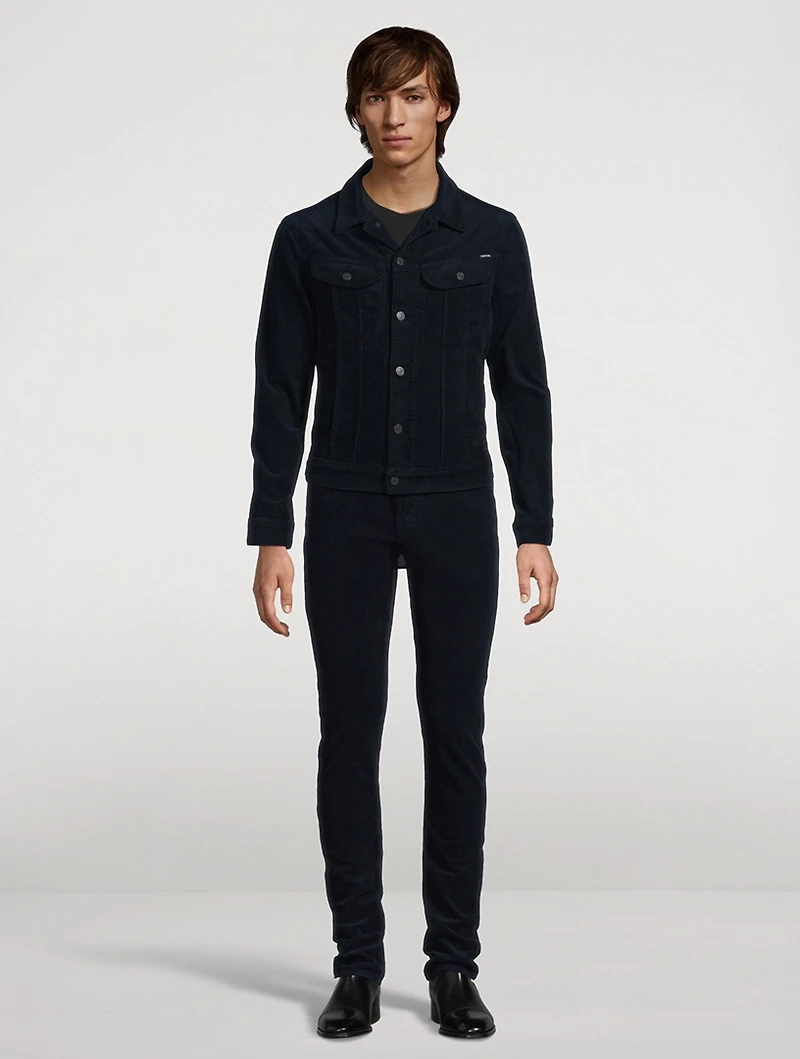 12 Waves Cord Icon Denim Jacket
