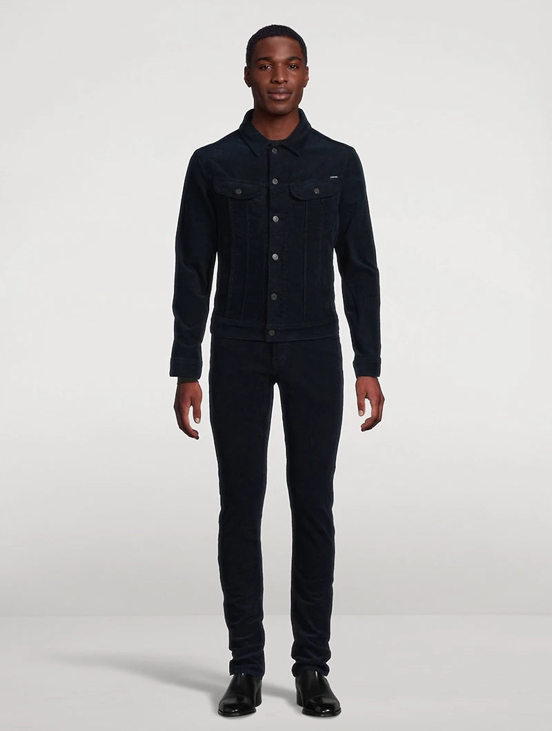 Corduroy Slim-Fit Pants