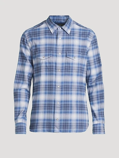 Cotton Western Shirt Check Print