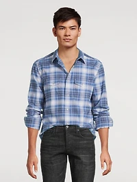 Cotton Western Shirt Check Print