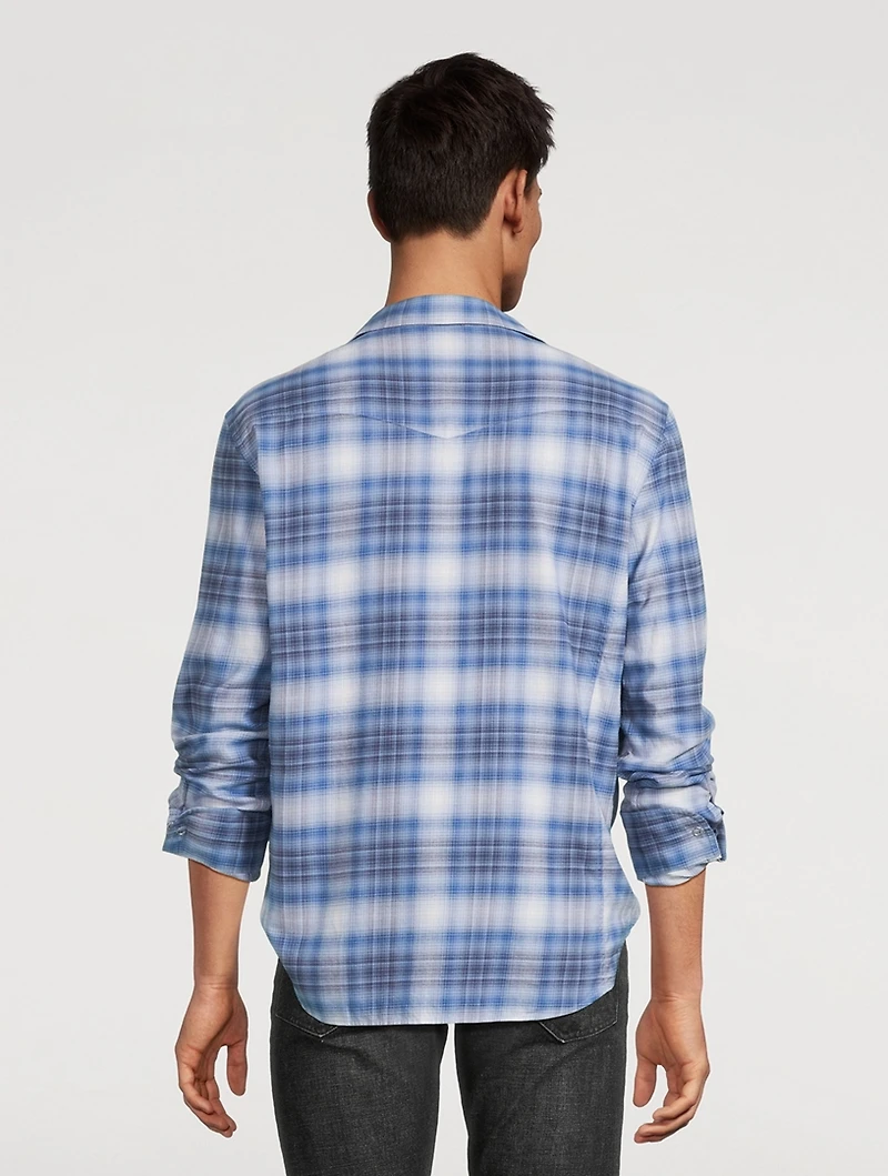 Cotton Western Shirt Check Print