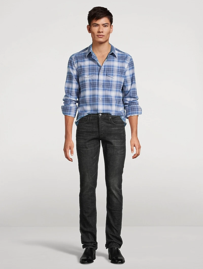 Cotton Western Shirt Check Print