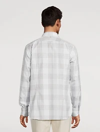 Cotton Slim-Fit Shirt Check Print