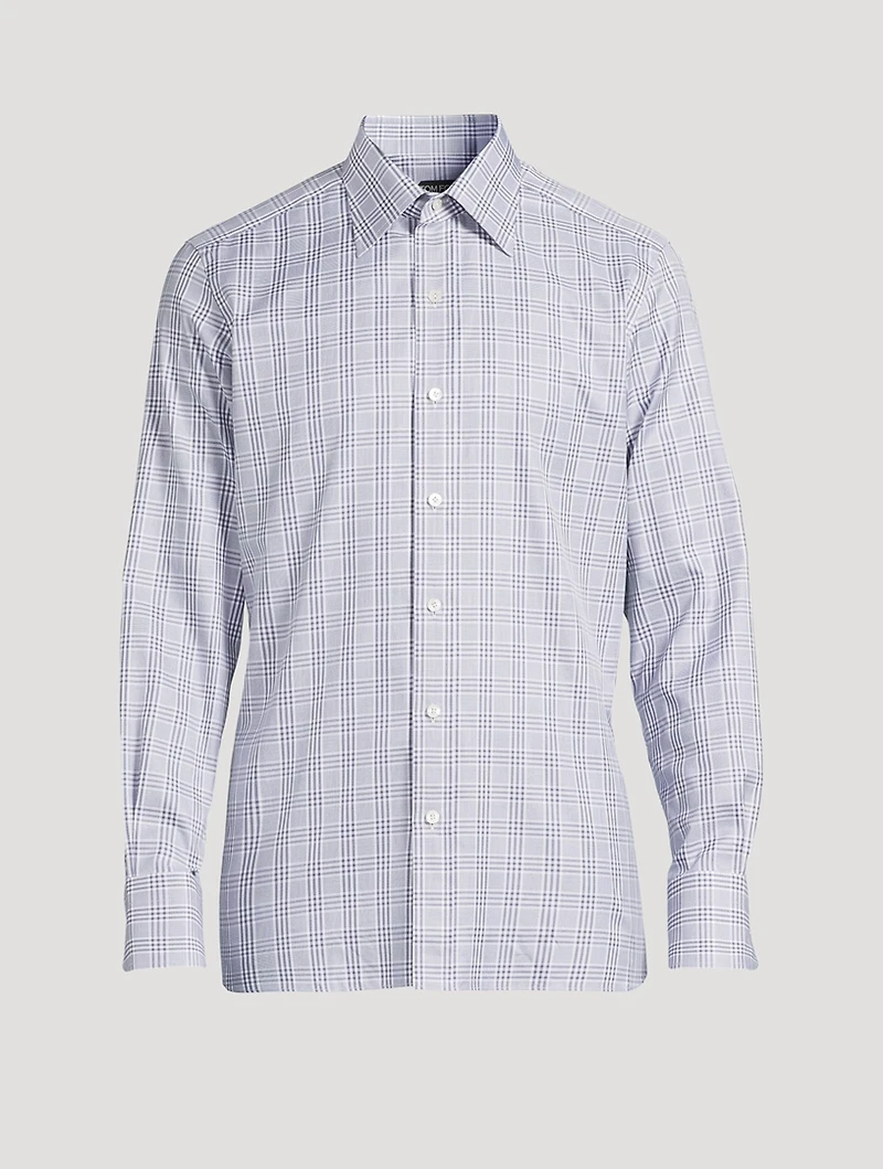 Slim-Fit Shirt Gingham Print