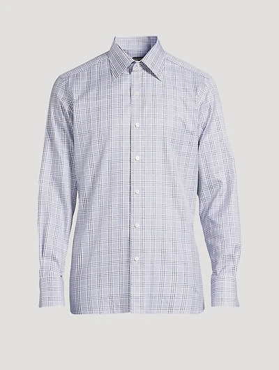 Slim-Fit Shirt Gingham Print