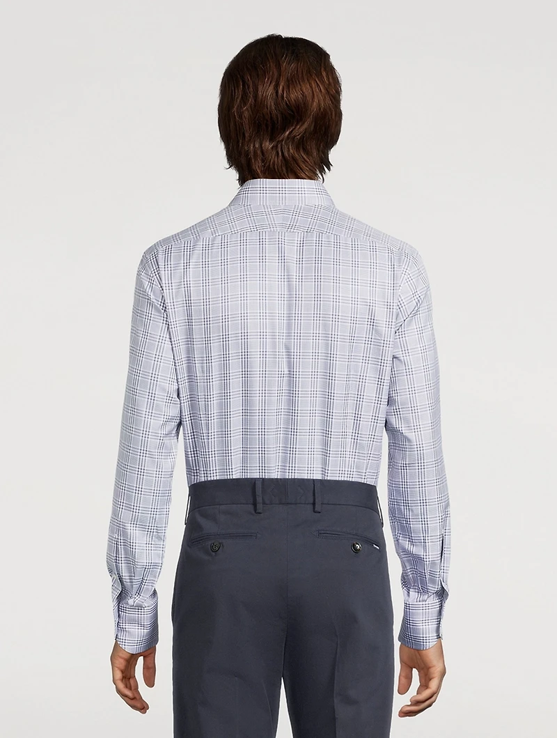 Slim-Fit Shirt Gingham Print