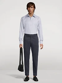 Slim-Fit Shirt Gingham Print