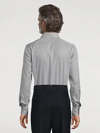 Slim-Fit Shirt Micro Gingham Print