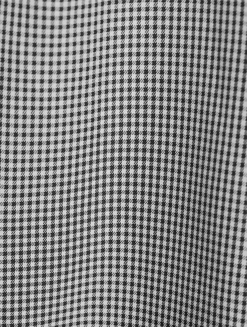Slim-Fit Shirt Micro Gingham Print