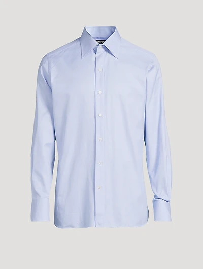 Slim-Fit Shirt Micro Check Print