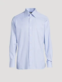 Slim-Fit Shirt Micro Check Print