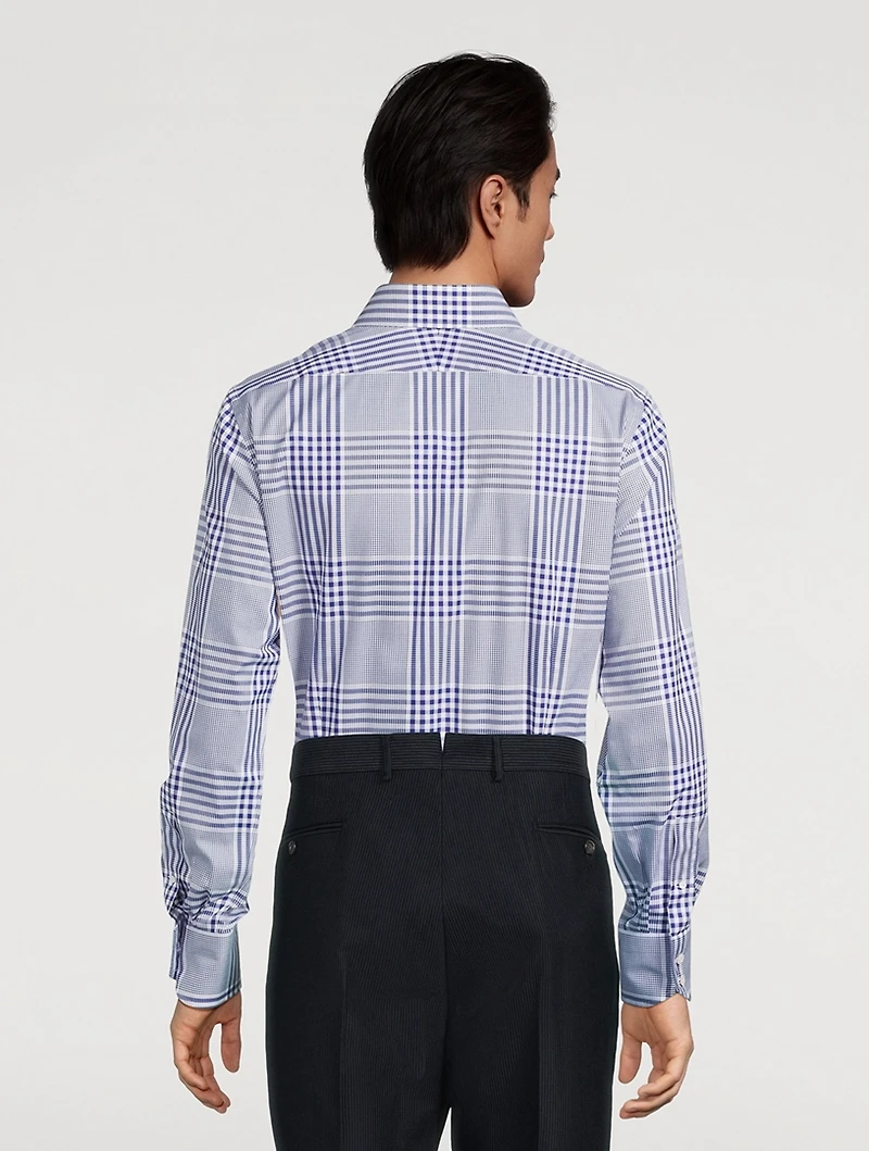 Slim-Fit Shirt Check Print