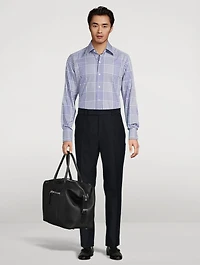 Slim-Fit Shirt Check Print