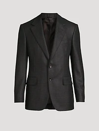 Shelton Wool Jacket Houndstooth Print