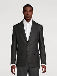 Shelton Wool Jacket Houndstooth Print