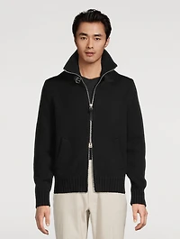 Merino Wool Zip Sweater