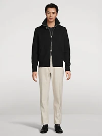 Merino Wool Zip Sweater