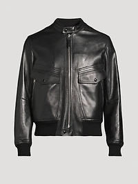 Leather Bomber Jacket