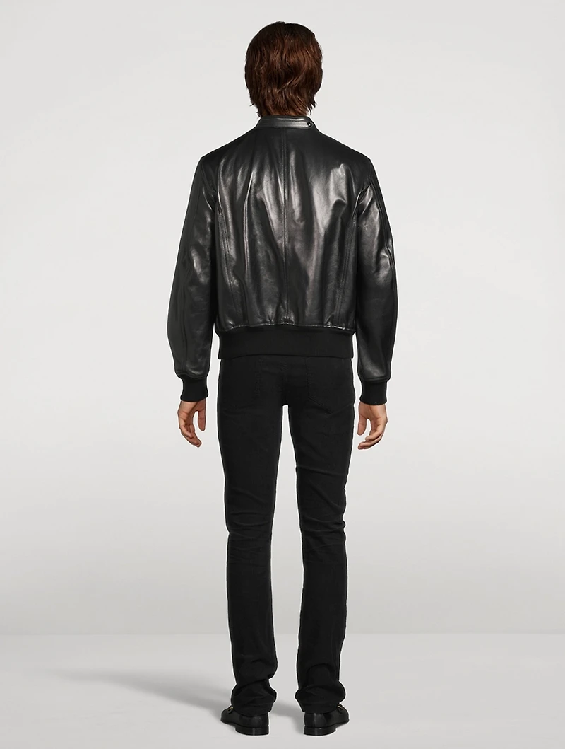 Leather Bomber Jacket
