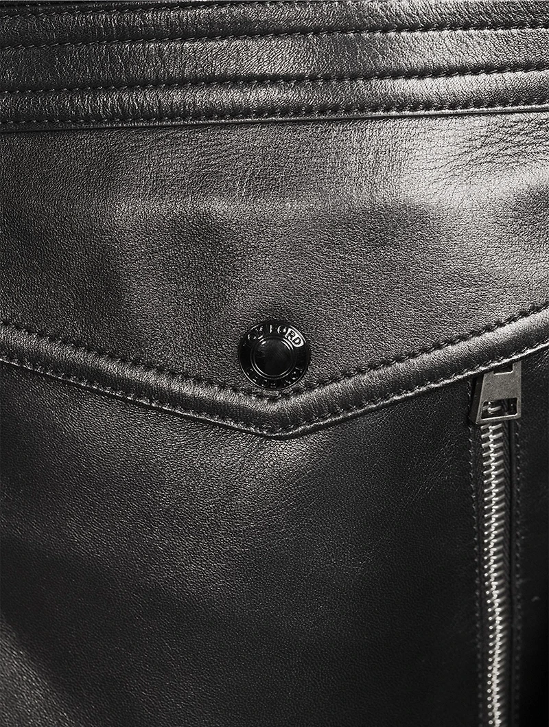 Leather Bomber Jacket